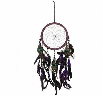 Peacock Dreamcatcher - Purple