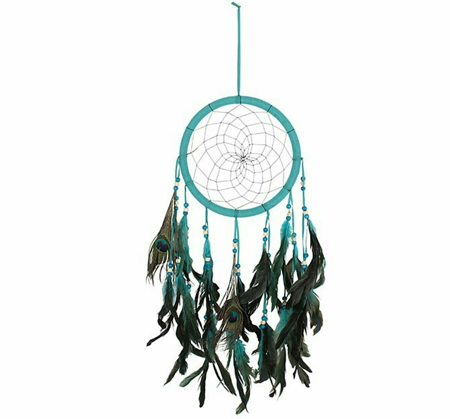 Peacock Dreamcatcher - Blue