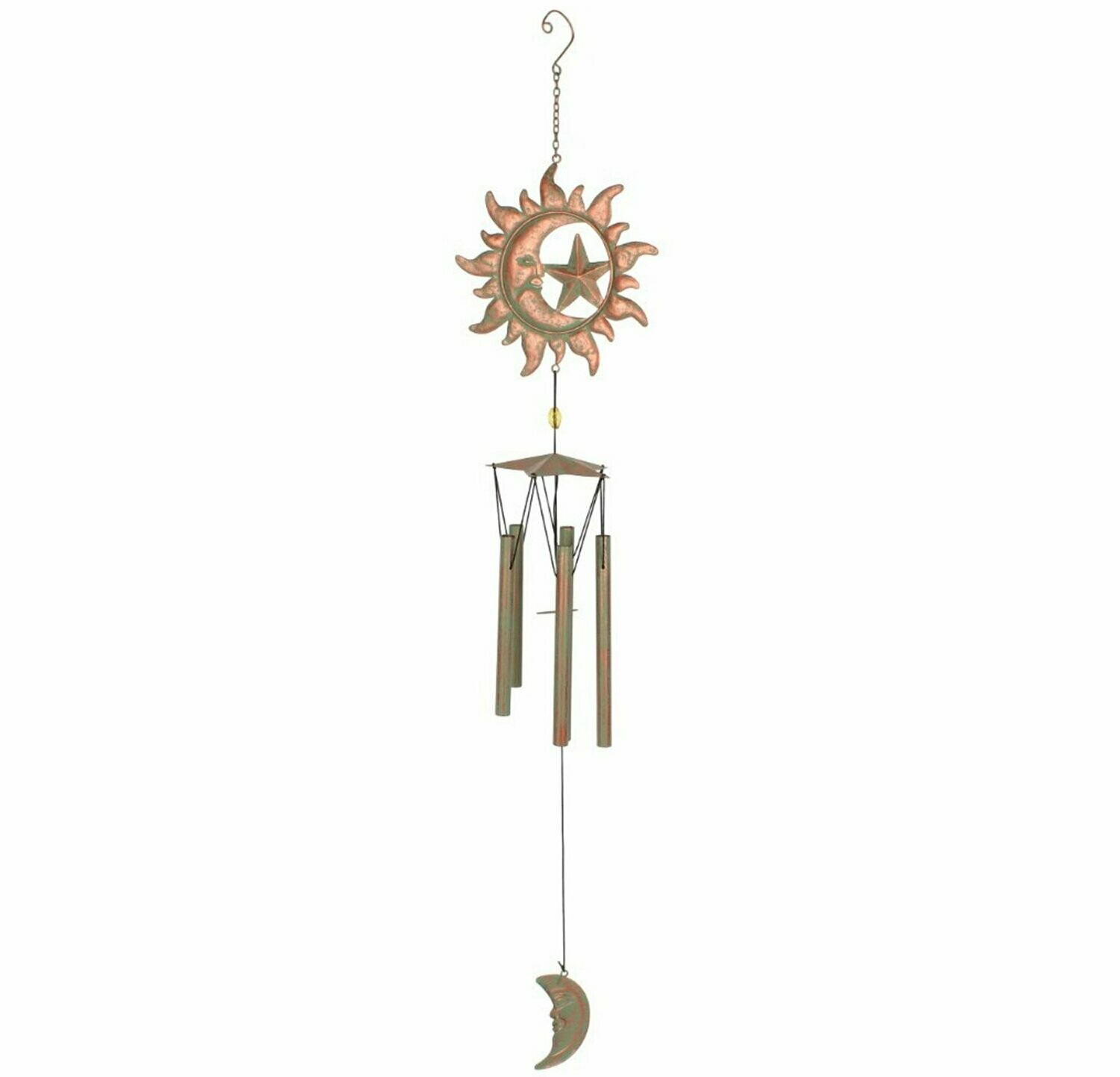 Rustic Sun and Moon Windchime