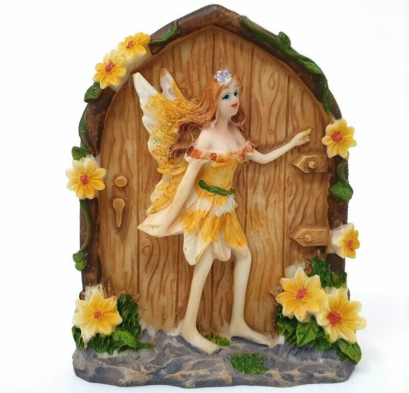 Mini Fairy Door - Yellow