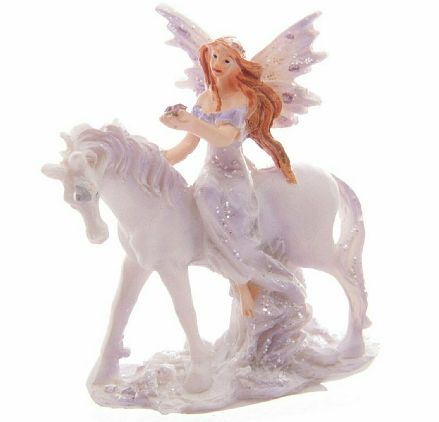 Mini Lilac Glitter Flower Fairy & Unicorn