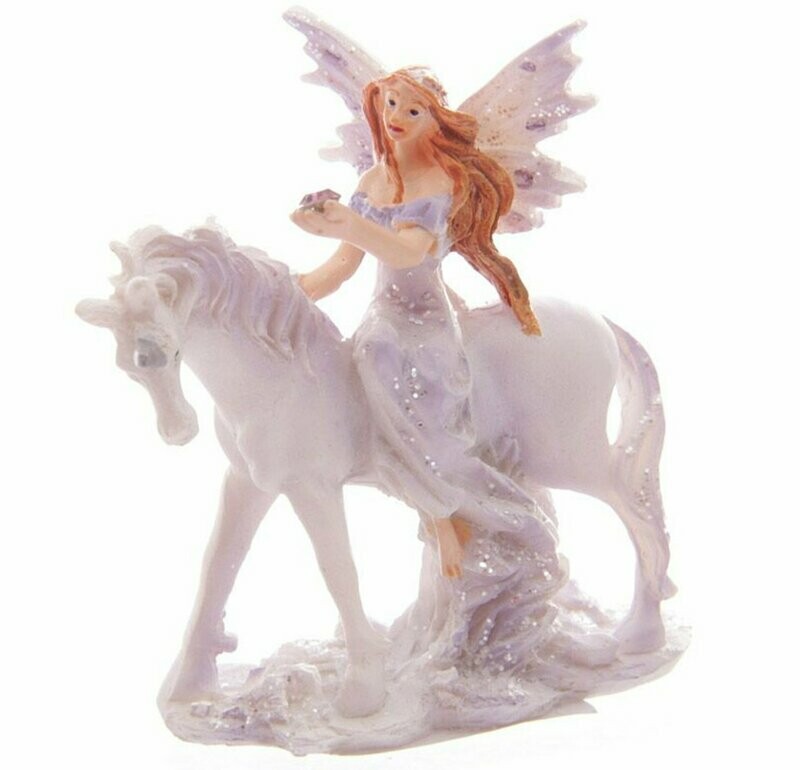 Mini Lilac Glitter Flower Fairy & Unicorn