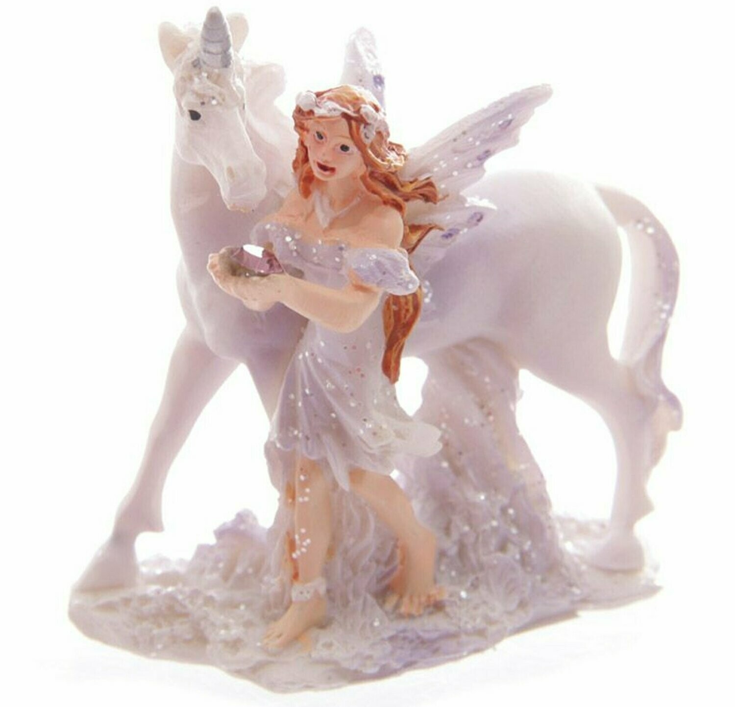 Mini Lilac Glitter Flower Fairy & Unicorn