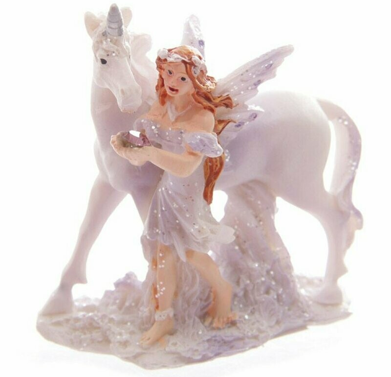 Mini Lilac Glitter Flower Fairy & Unicorn