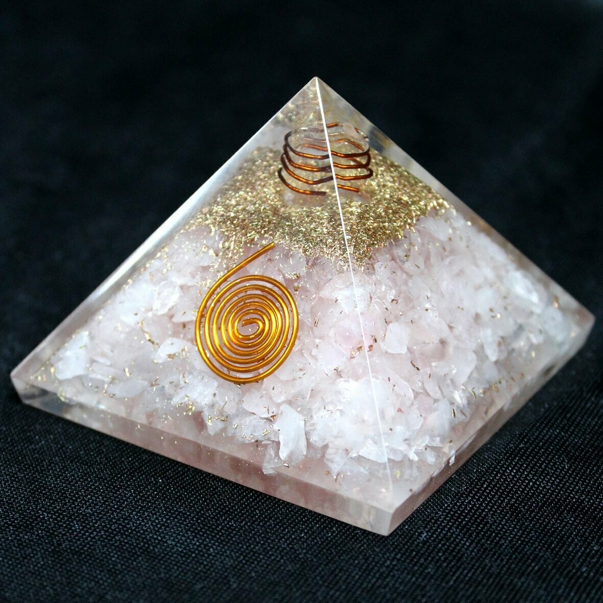 Rose Quartz Orgonite Pyramid