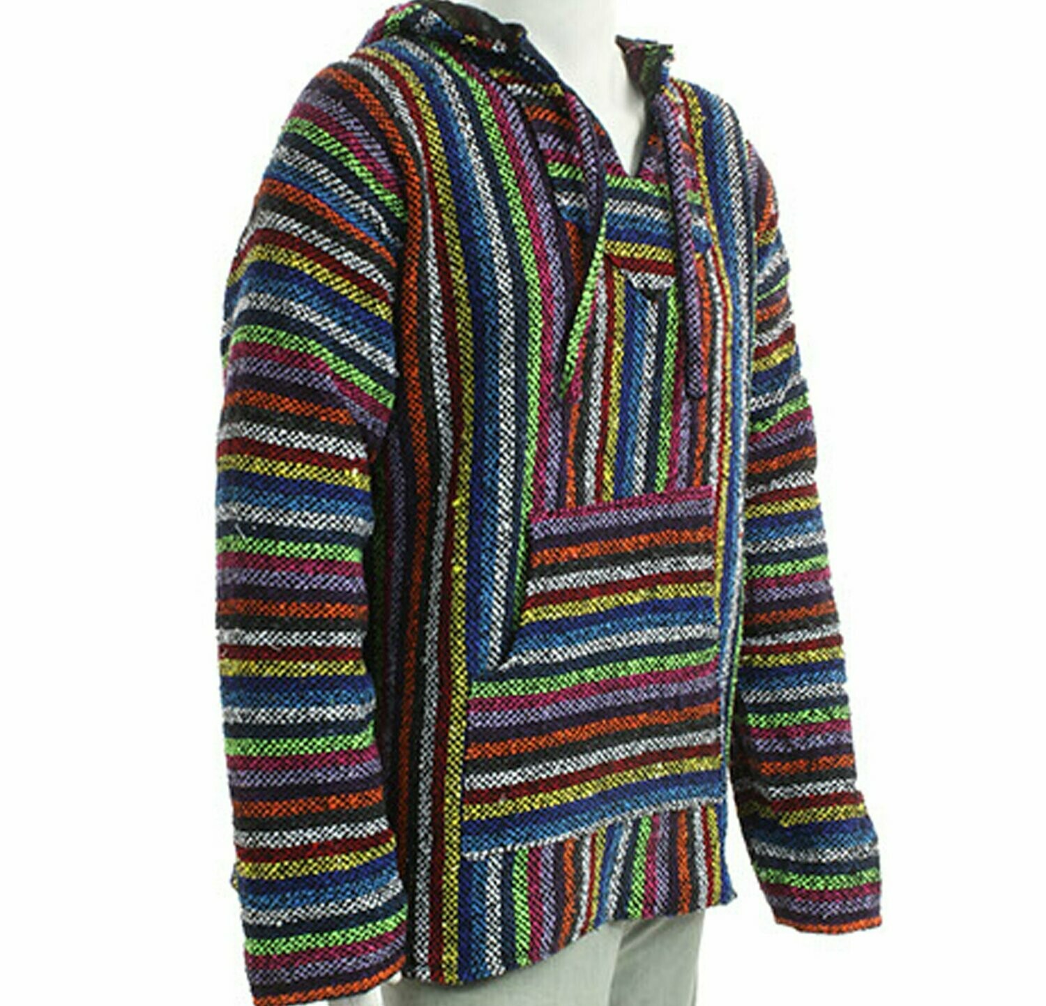 Jerga Hoodie - Vibrant Stripe - Medium