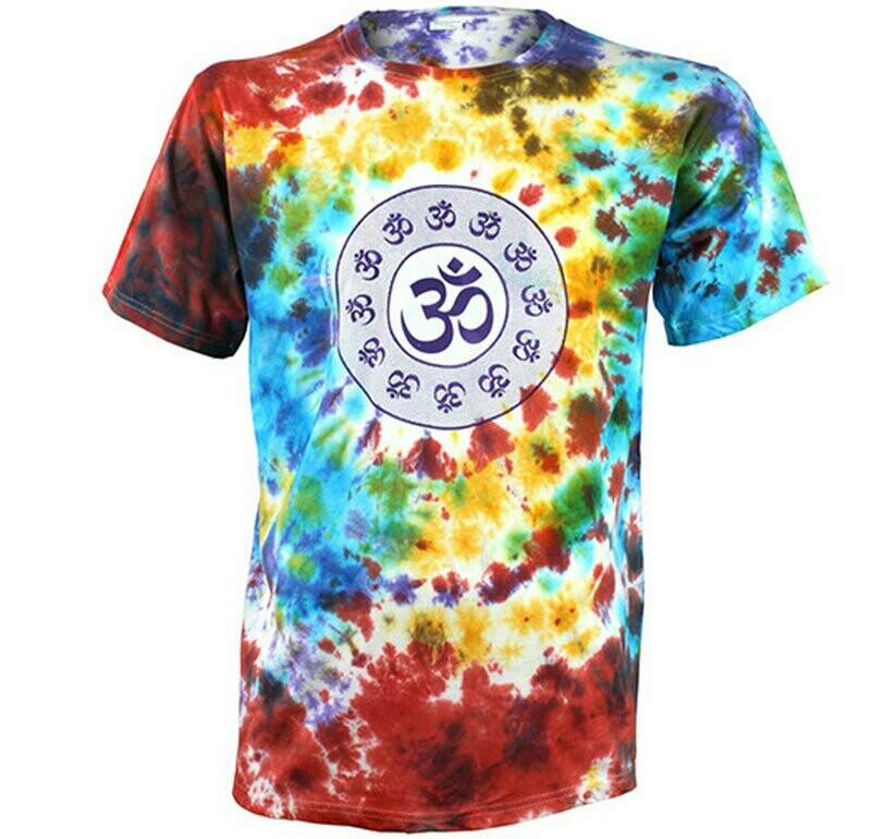 Tie Dye T-Shirt - Om - Extra Large