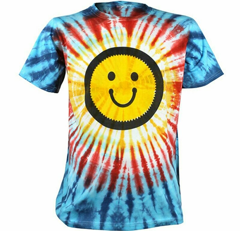 Tie Dye T-Shirt - Smiley - Large