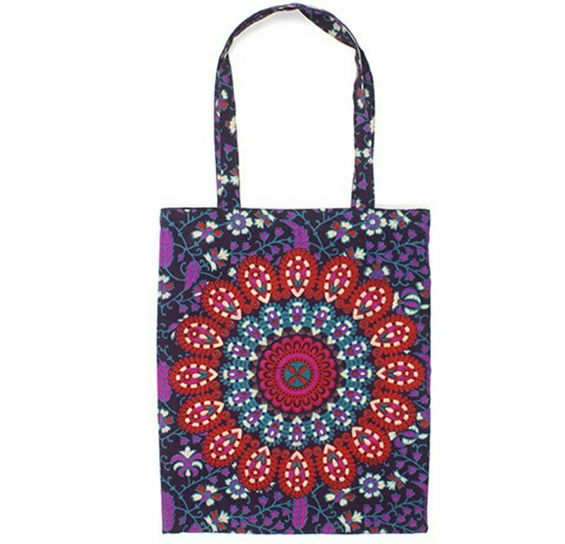 Indian Peacock Shopper Bag