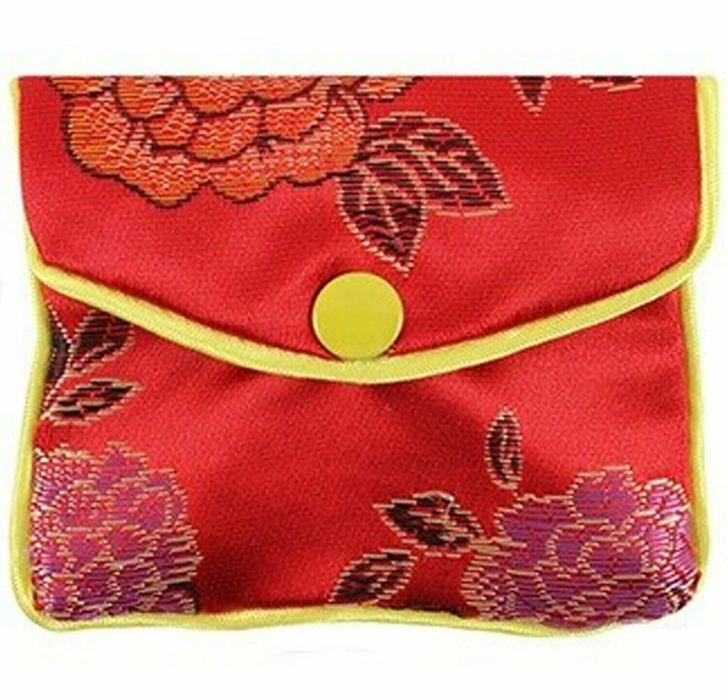 Mini Oriental Popper Purse - Red