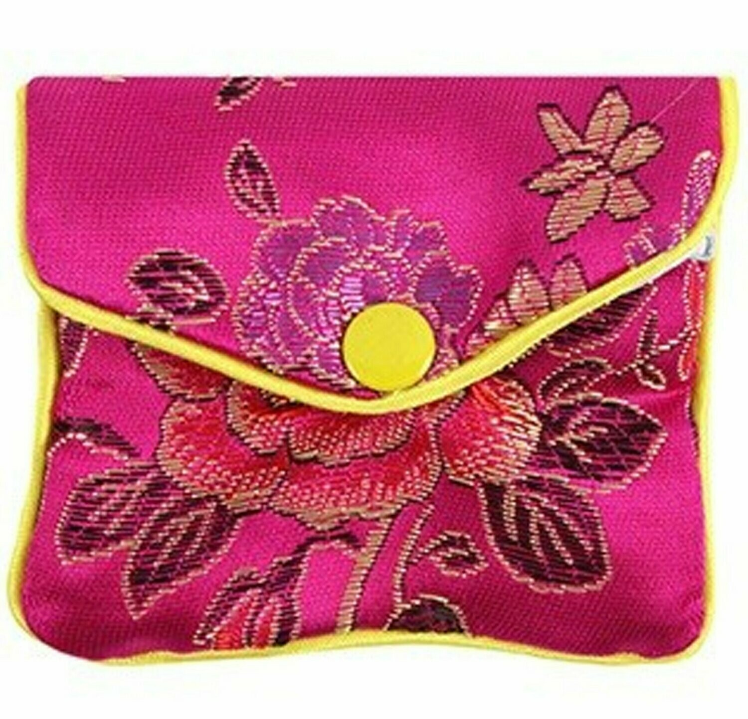 Mini Oriental Popper Purse - Pink