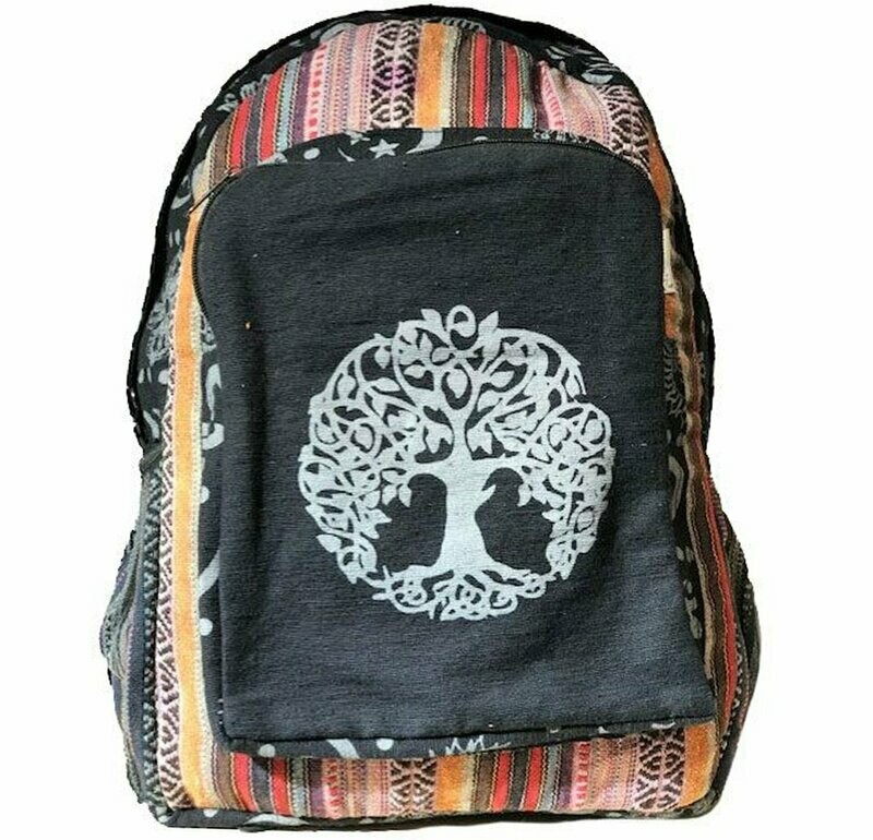 Cotton Tree of Life Backpack