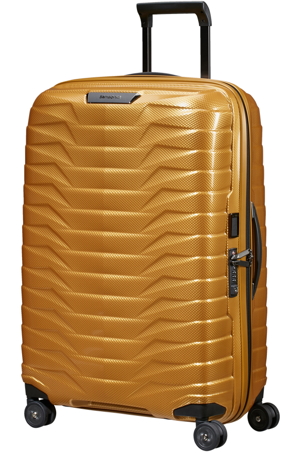 Samsonite.
PROXIS
Trolley (4 ruote) 69cm. 
Colore: Honey Gold.