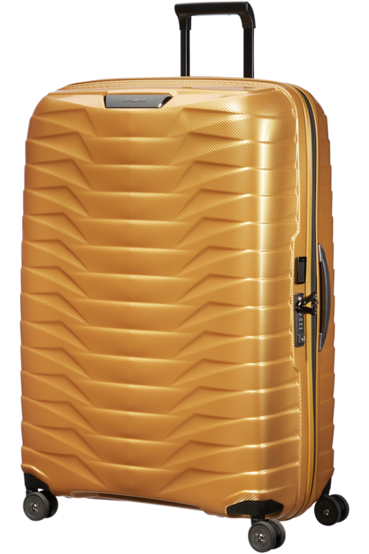 Samsonite.
PROXIS
Trolley (4 ruote) 81cm
Colore: Honey Gold.