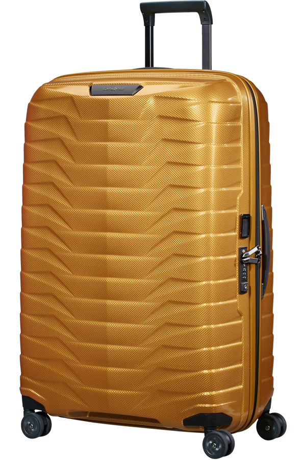 Samsonite.
PROXIS
Trolley (4 ruote) 75cm. 
Colore: Honey gold.