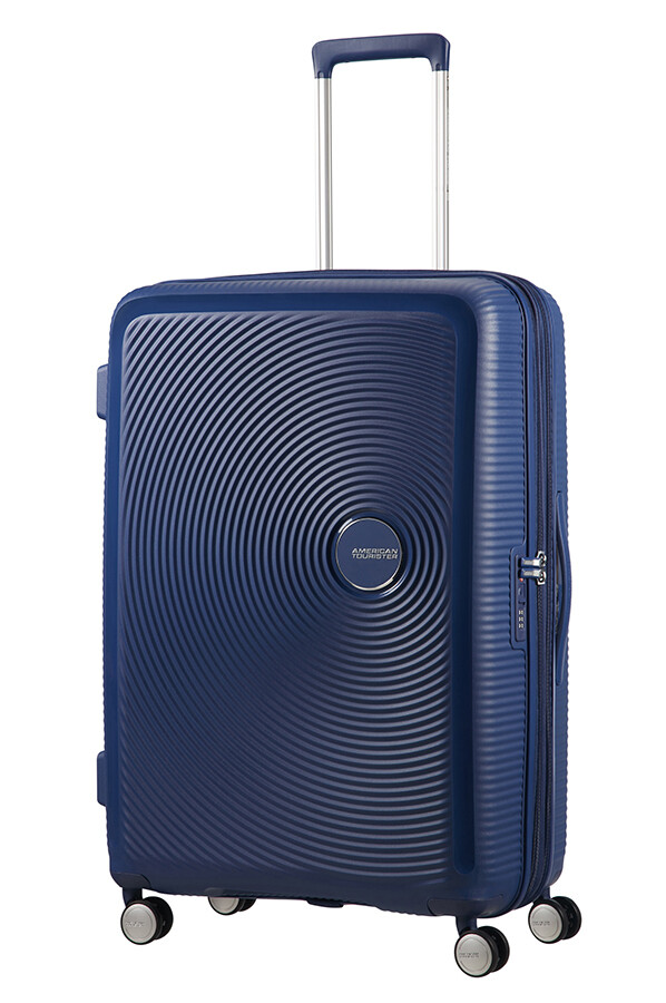 American Tourister.
SOUNDBOX
Trolley Espandibile 77cm.
Colore: Midnight Navy.