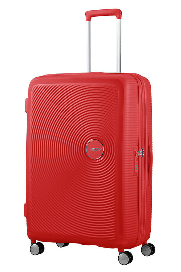 American Tourister.
SOUNDBOX
Trolley Espandibile (4 ruote) 77cm.
Colore: Coral Red.