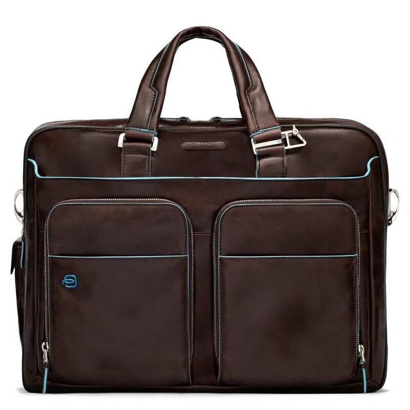 Piquadro.
Borsa espandibile porta PC e porta iPad/iPad®Air con tasche organizzate e tasca porta ombrello Blue Square.
Colore: Mogano.