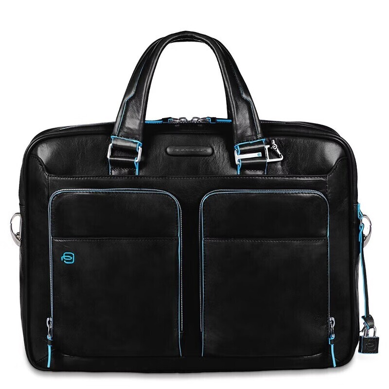 Piquadro.
Borsa sottile a due manici porta computer e Blue Square.
Colore: Nero