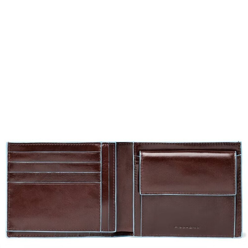 Piquadro.
Portafoglio uomo con porta monete Blue Square.
Colore: Mogano.