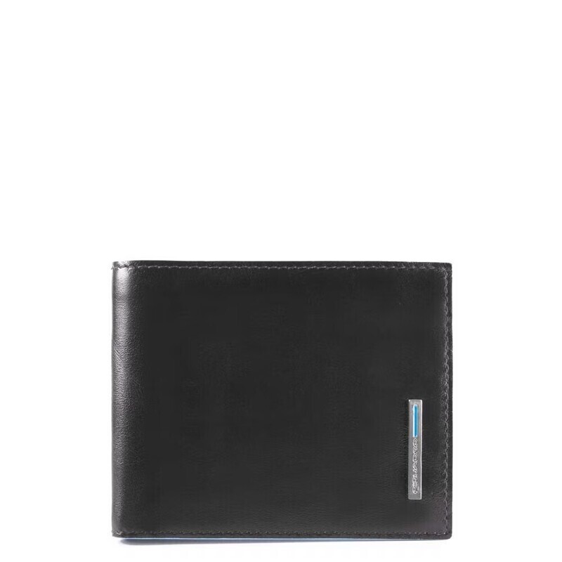 Piquadro. Portafoglio uomo con portamonete, porta carte di credito Blue Square. Colore: Nero.