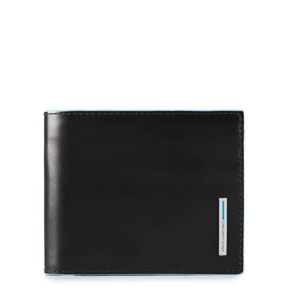 Piquadro. Portafoglio uomo con portadocumenti rimovibile Blue Square. Colore: Nero.