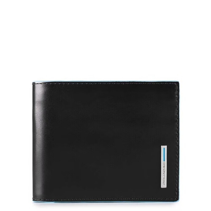 Piquadro. Portafoglio uomo con portadocumenti rimovibile Blue Square. Colore: Nero.
