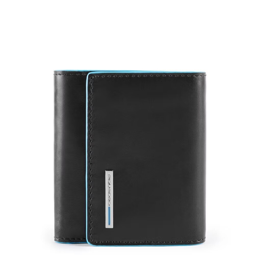 Piquadro.
Portafoglio mini con porta monete laterale Blue Square.
Colore: Nero.