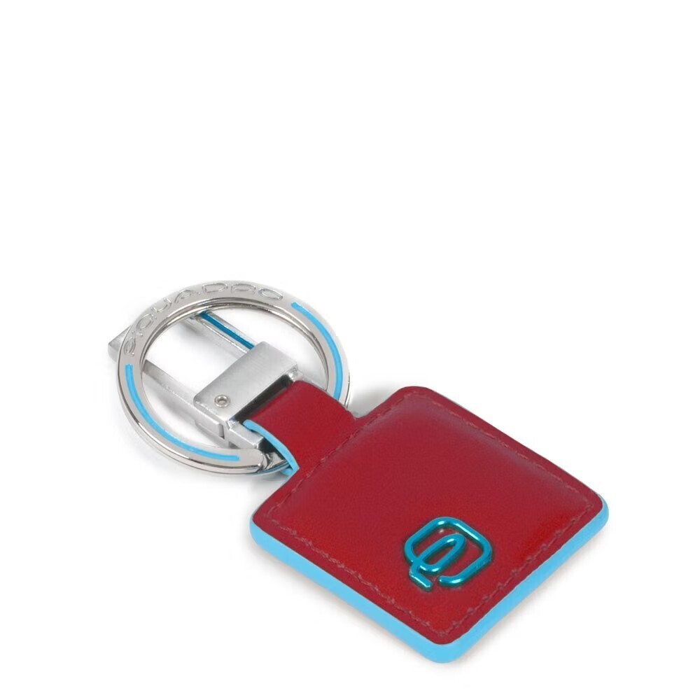 Piquadro.
Portachiavi con inserto in pelle Blue Square.
Colore: Rosso.