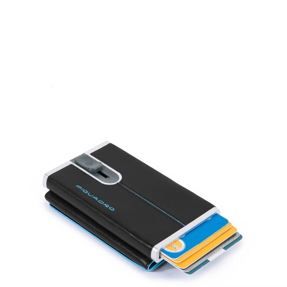 Piquadro.
Compact wallet per banconote e carte di credito Blue Square.
Colore: Nero.