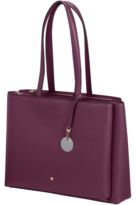 Samsonite. ROUNDTHECLOCK Shopping Bag 14.1&quot; Colore: Grape Wine.