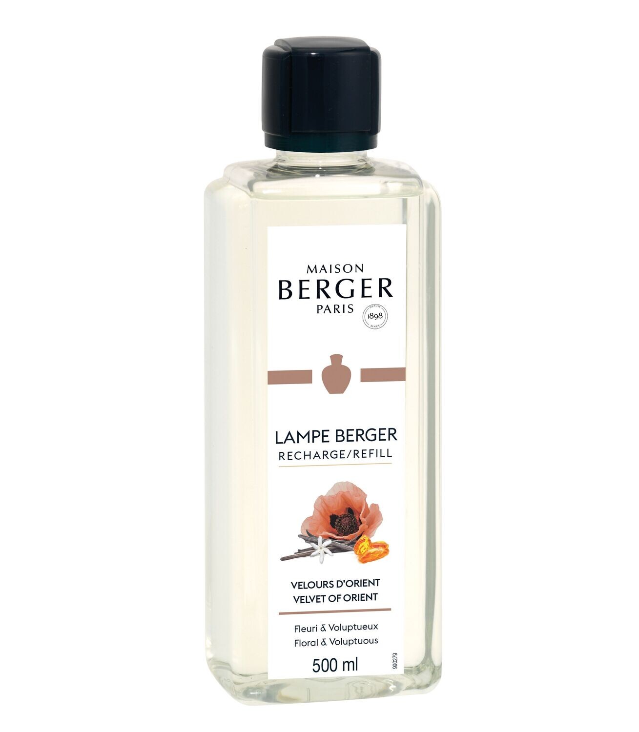 Maison Berger.
Velours d&#39;Orient 500ml.
Ricarica Lampe Berger.