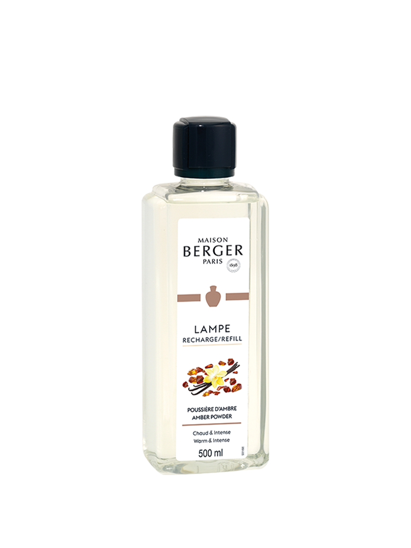 Maison Berger.
Poussiere d&#39;Ambre 500ml.
Ricarica Lampe Berger.