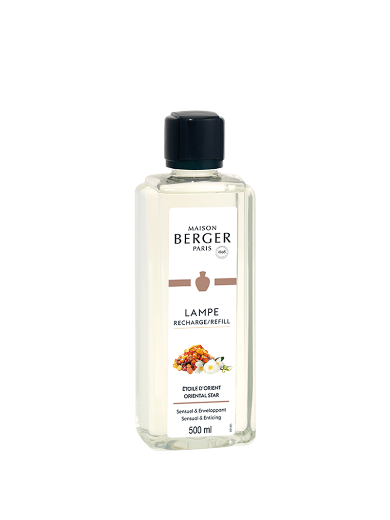 Maison Berger.
Etoile d&#39;Orient 500ML.
Ricarica Lampe Berger.