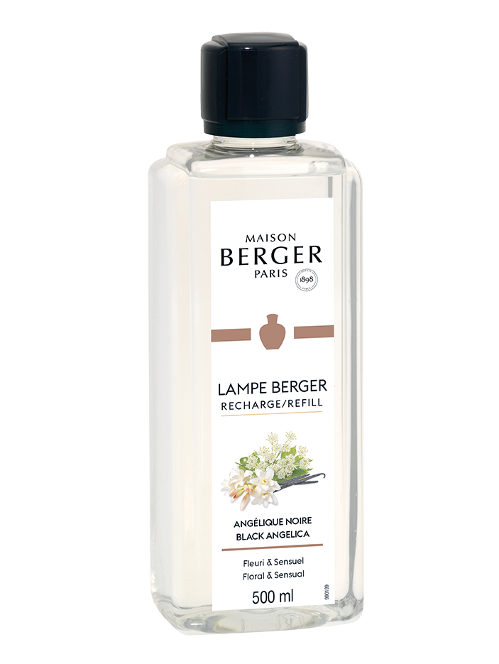 Maison Berger.
Angélique Noire 500ml.
Ricarica Lampe Berger.