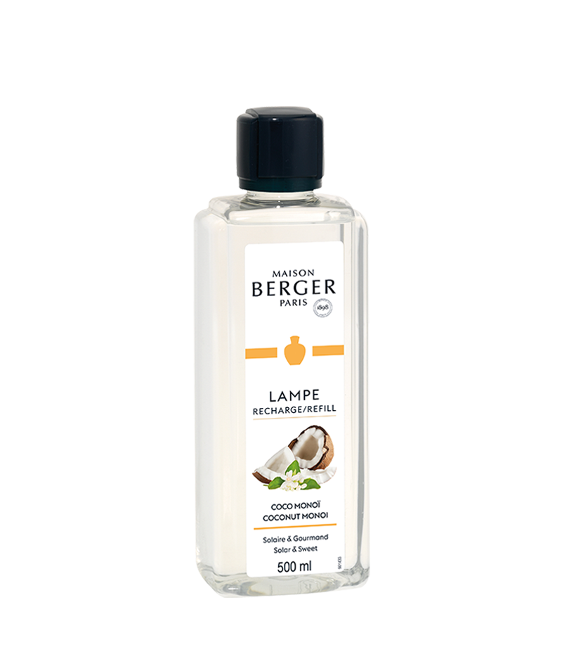 Maison Berger.
Coco Monoi 500ml.
Ricarica Lampe Berger.