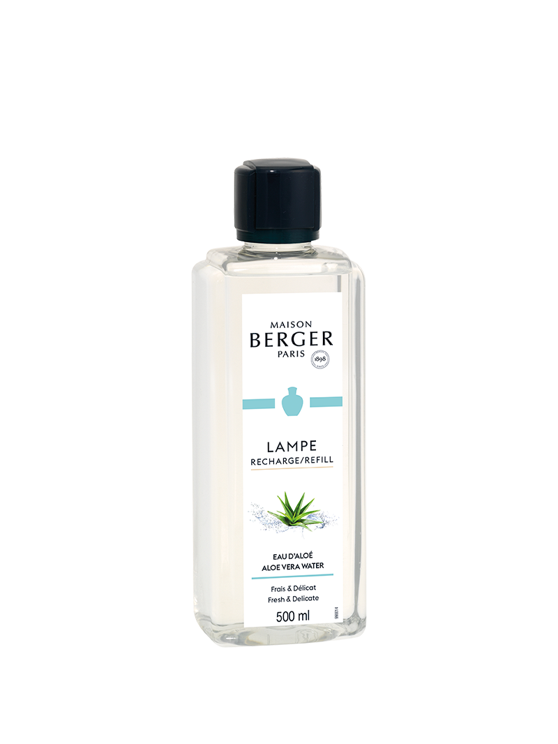 Maison berger.
Eau d&#39;Aloe 500ml.
Ricarica Lampe Berger.