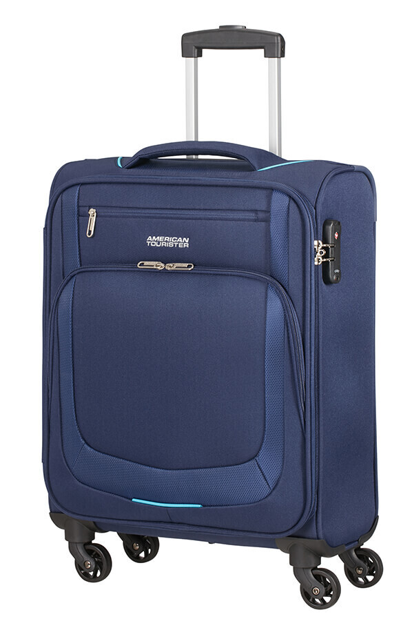 American Tourister.
SUMMER SESSION
Trolley 55cm bagaglio a mano.
Colore: Dark Blue.