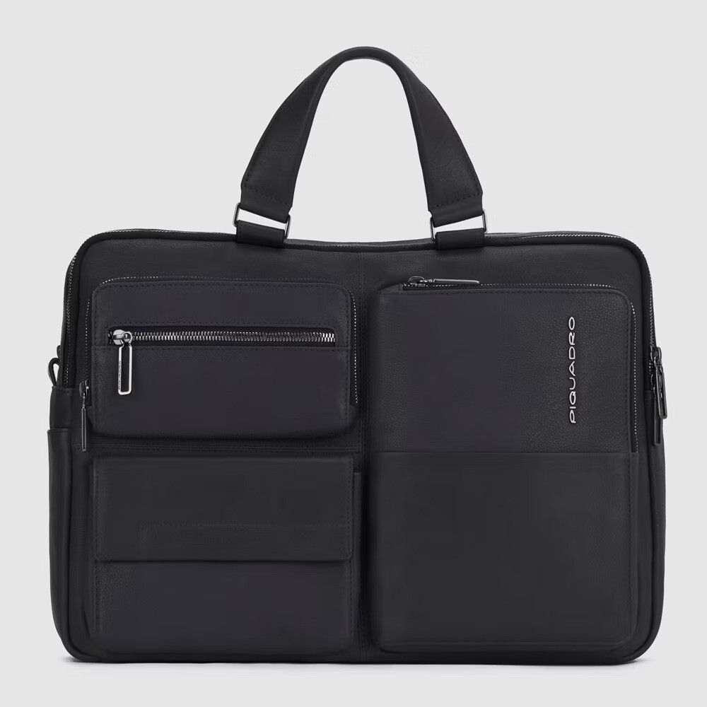 Piquadro.
Cartella porta computer 15,6&quot; e porta iPad®Pro Ronnie.
Colore: Nero.