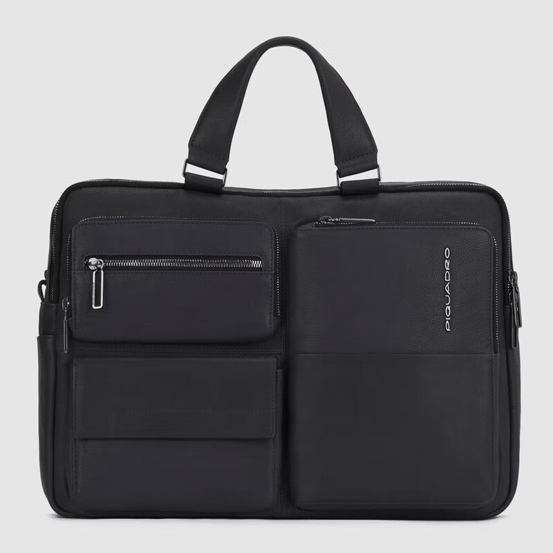 Piquadro.
Cartella porta computer 15,6&quot; e porta iPad®Pro Ronnie.
Colore: Nero.