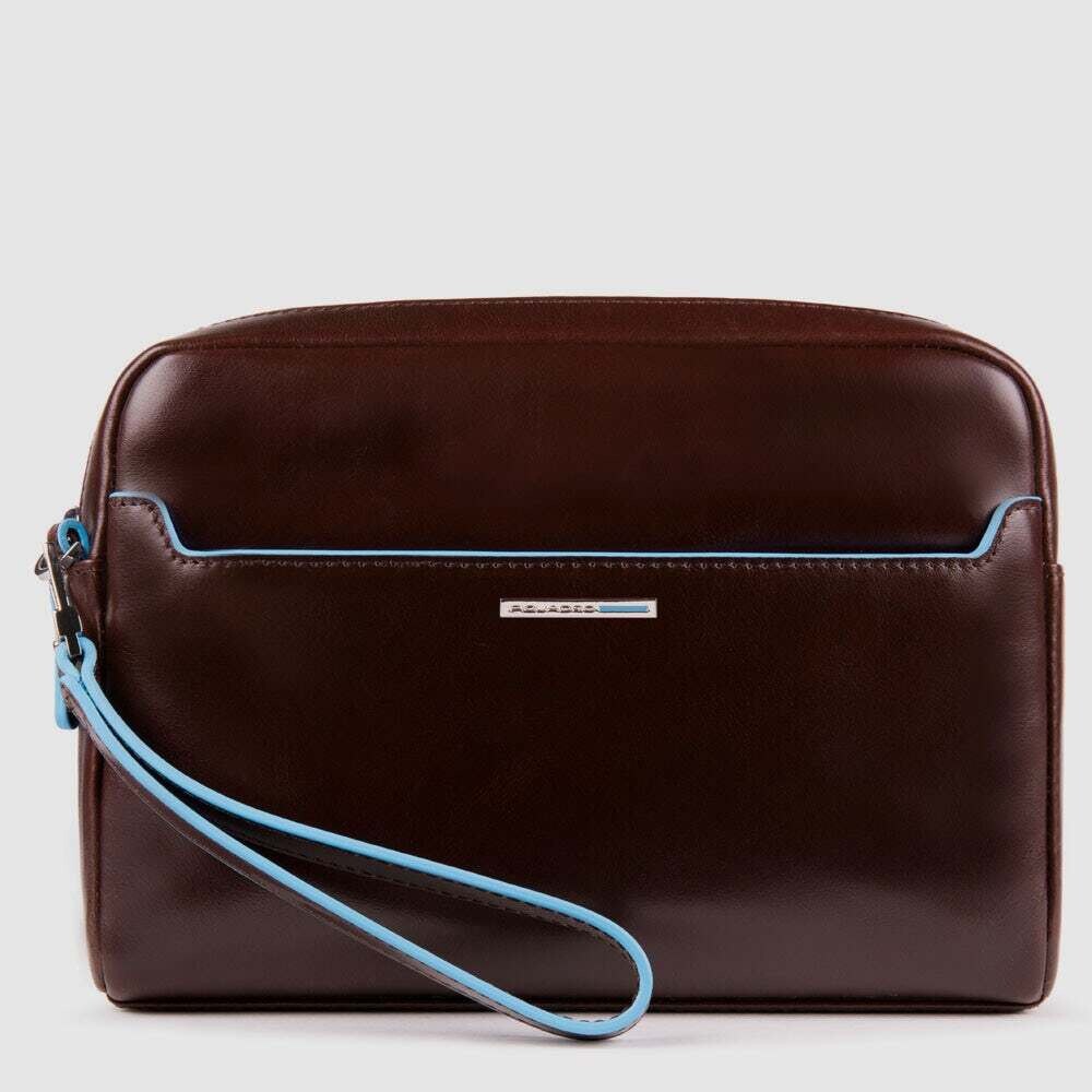 Piquadro. Pochette porta iPad®mini con manico rimovibile Blue Square. Colore: Mogano.