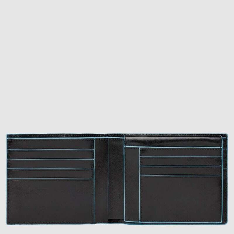 Piquadro.
Portafoglio uomo con porta monete Blue Square.
Colore: Nero.