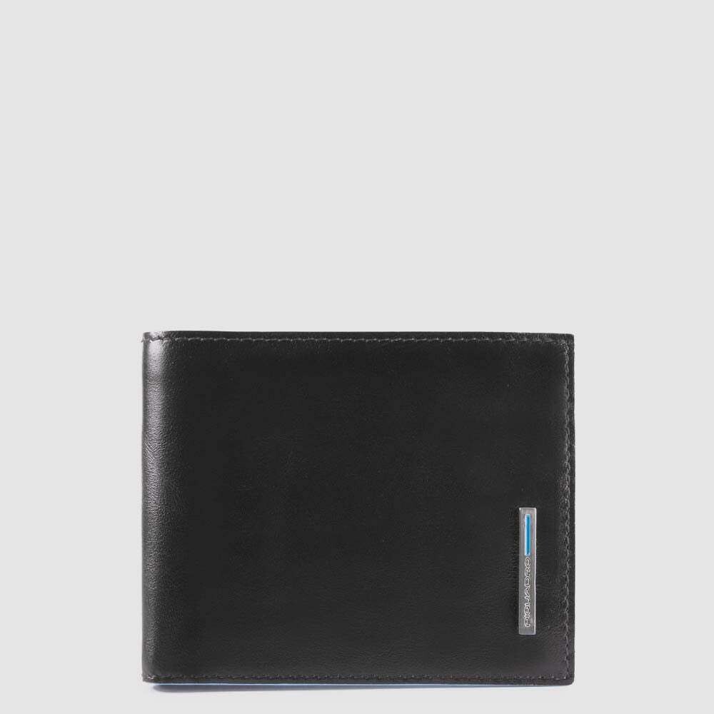Piquadro.
Portafoglio uomo con volantino porta documenti 
Blue Square.
Colore: Nero.