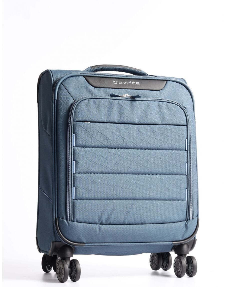 Travelite.
Trolley cabina Travelite Skaii 4 ruote.
Colore: Blu.