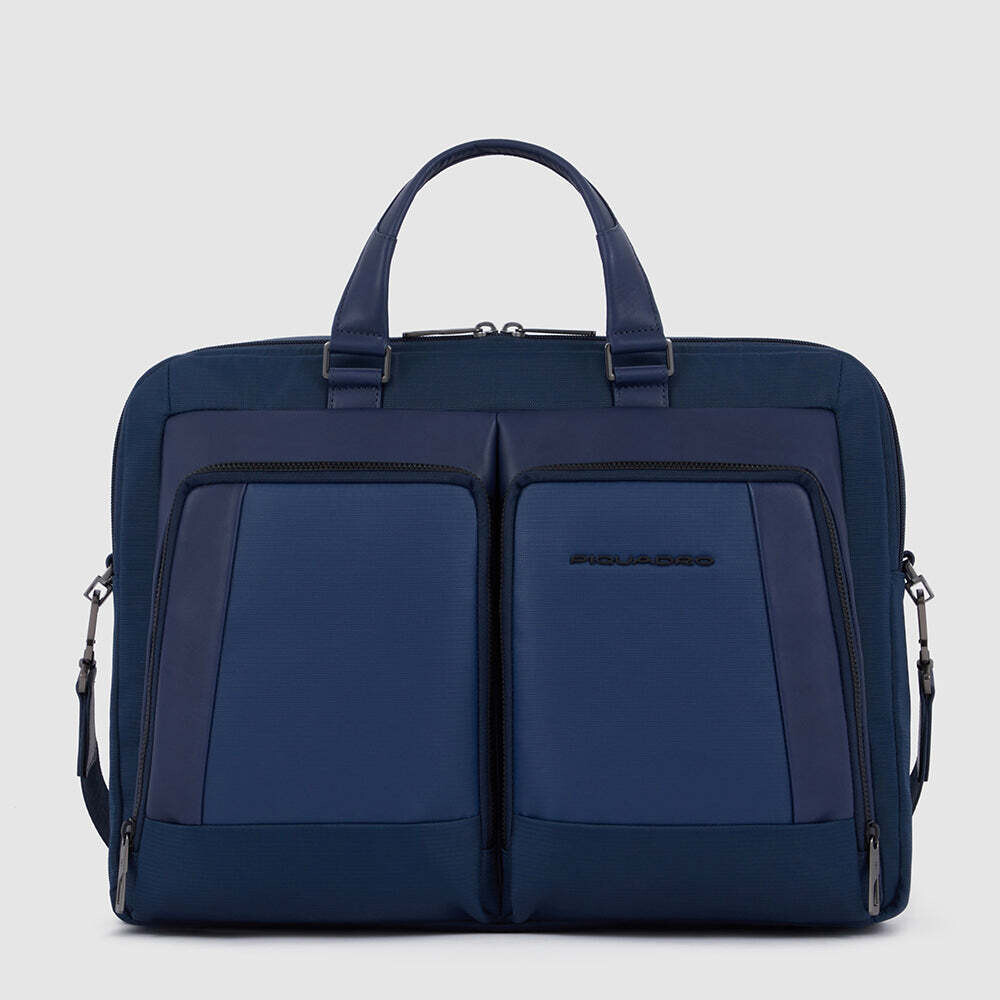 Piquadro.
Cartella per computer 15,6&quot; e ipad®pro 12,9&quot;.
Colore: Blu