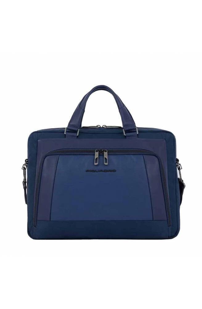 Piquadro.
Cartella a due manici porta pc 14&quot;.
Colore: Blu.