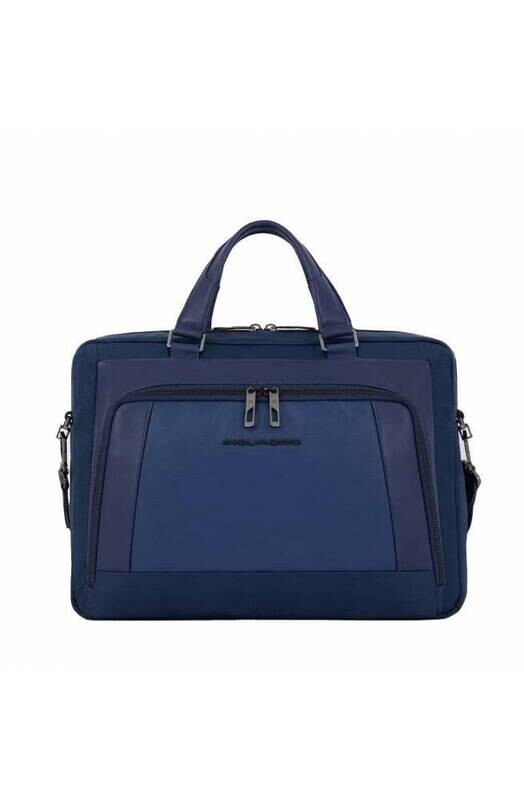 Piquadro.
Cartella a due manici porta pc 14&quot;.
Colore: Blu.