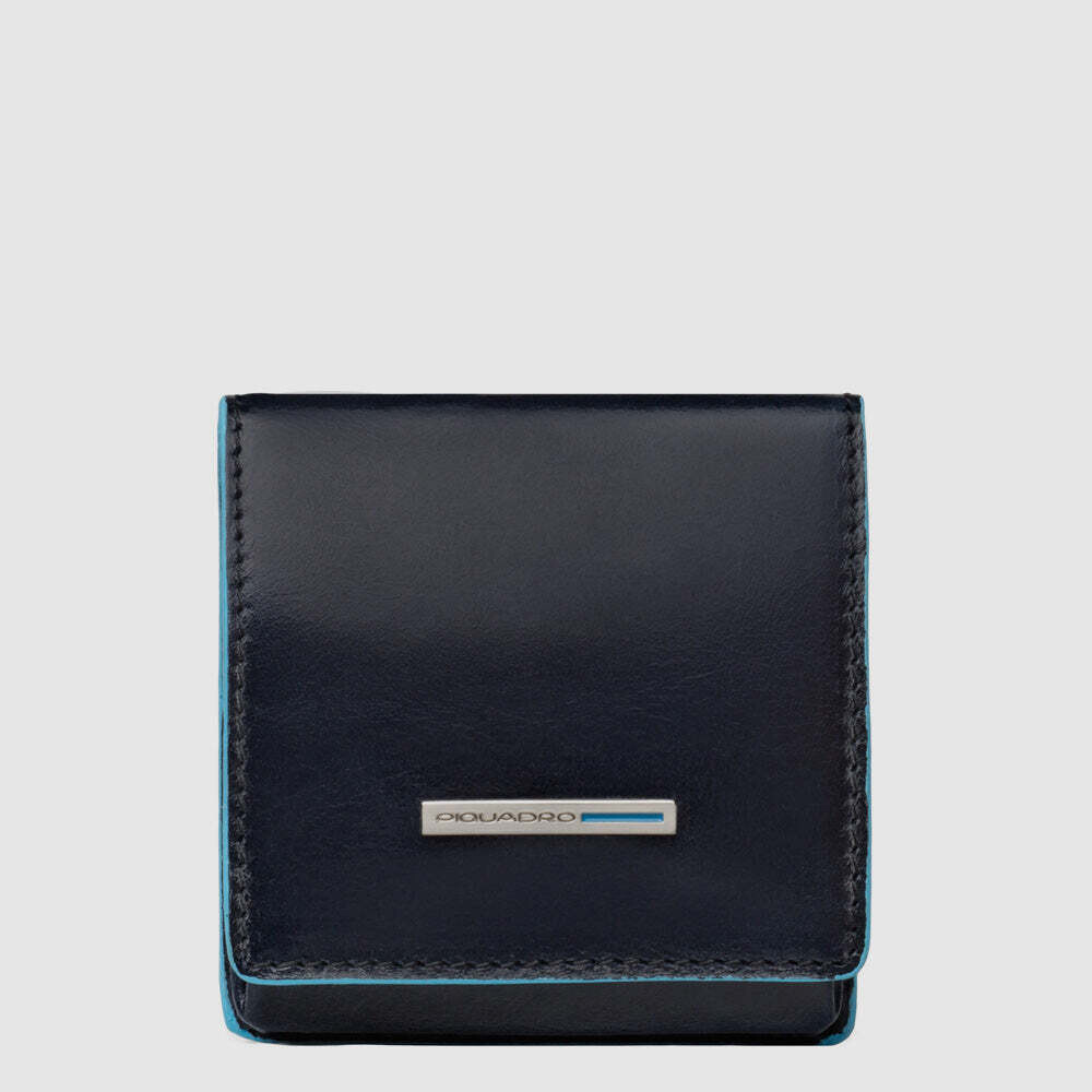 Piquadro.
Portamonete a tacco quadrato Blue Square.
Colore: Blu.