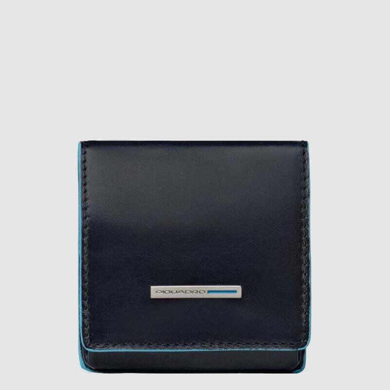 Piquadro.
Portamonete a tacco quadrato Blue Square.
Colore: Blu.