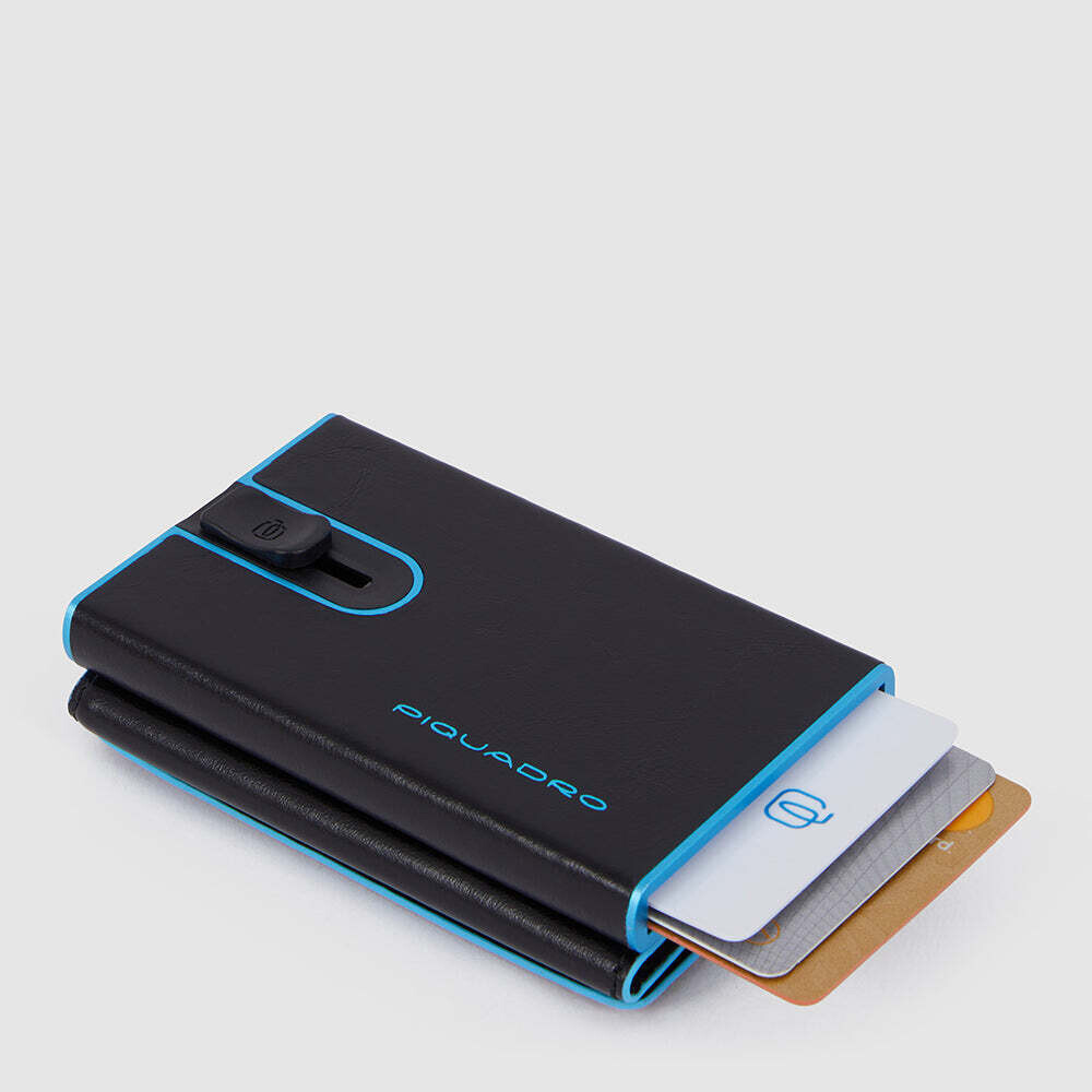 Piquadro.
Compact wallet per banconote e carte di credito.
Colore: Nero.